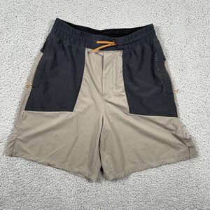 Lululemon Step Back Jump Shorts Mens Medium Gray Black No Time Like‎ The Present